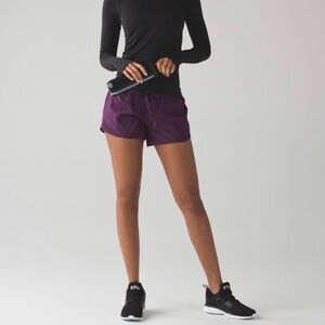 Lululemon Size 8 Tall Original Hotty Hot Short Long 4" Darkest Magenta Purple